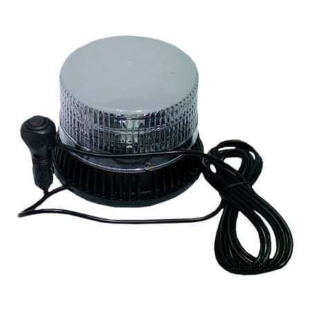 Carjamz Race Sport 16-LED Dome LED High-Powered Beacon, Amber LED's in White Lens Dome RS-16LED-VS3